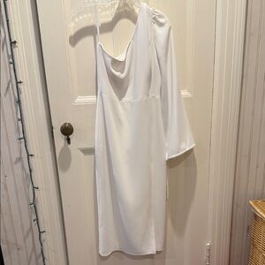 Park & Fifth One Shoulder White Dress